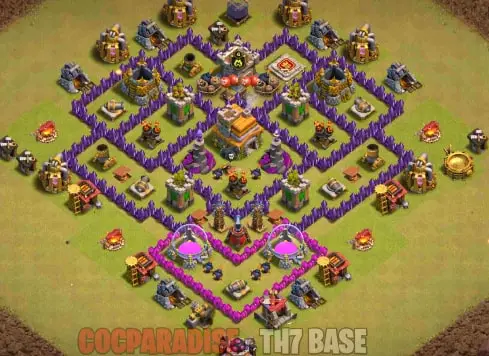 Clash of clan townhall 7 base
